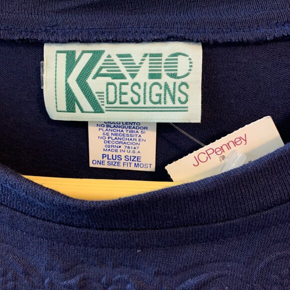 Kavio Designs Women's Dark Navy Blue Shirt NWT Size 3X - Picture 4 of 5